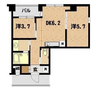 金成ビル【4階】の間取り