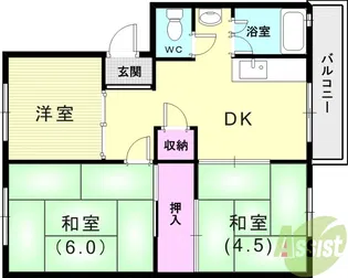 伊川谷(1)1号棟【5階】の間取り