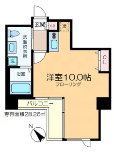 エクシム門前仲町【12階】の間取り