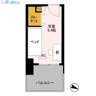 ロイヤルパークスER万代【3階】の間取り