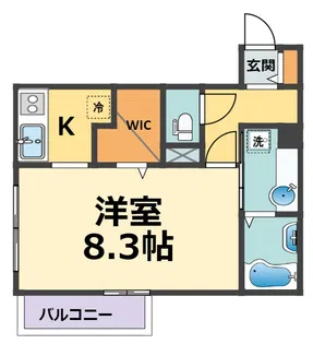 プラージュ武庫川【1階】の間取り