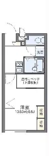 レオパレス恵【1階】の間取り