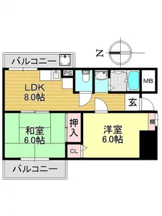宝樹レジデンス【5階】の間取り
