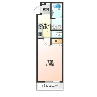 フジパレス中加賀屋III番館【2階】の間取り