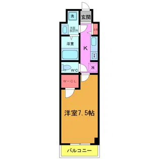 プライマル浦安【2階】の間取り
