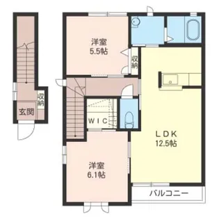 フレグランス横倉I【2階】の間取り