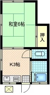 新吉田 光鱗荘【2階】の間取り