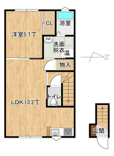 メゾンサンセット【2階】の間取り