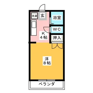 キャッスルK【1階】の間取り