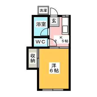コーポつゆき【1階】の間取り