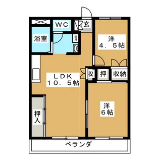 渋谷コート2号館【4階】の間取り