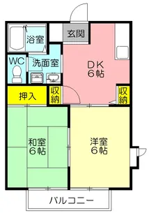 メゾンソレイユ【2階】の間取り