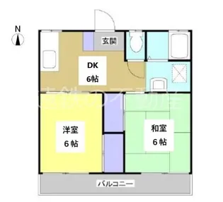 サンハイツ駅南【2階】の間取り
