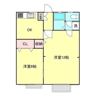 ライオンズパレスIII【1階】の間取り