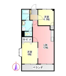 リンピア水主町【1階】の間取り