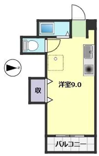 1Rの間取り画像