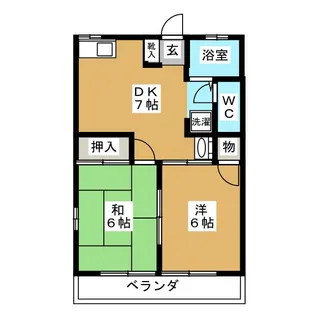 アルカディア【2階】の間取り