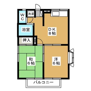 アザレアガーデンC【2階】の間取り