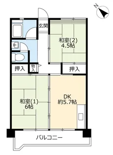 UR釈尊寺第二【6階】の間取り