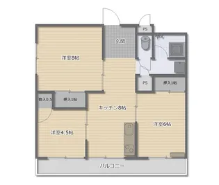 ヒロパレス【2階】の間取り