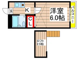 ドエル高津【2階】の間取り
