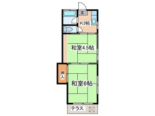 ハイツTOMO【2階】の間取り