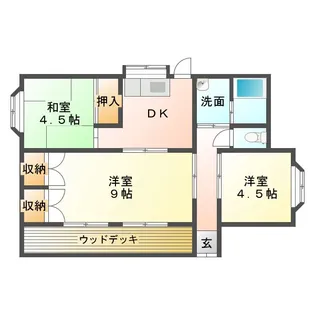 鹿児島県鹿屋市名貫町【一戸建】の間取り