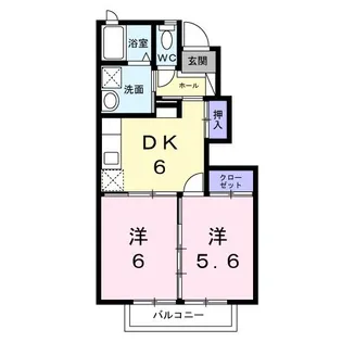 サンコート【1階】の間取り