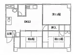 広島県広島市中区榎町【マンション】の間取り