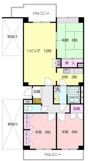 エミネンスみたけ台【1階】の間取り