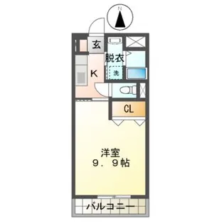 コンフォール津【2階】の間取り