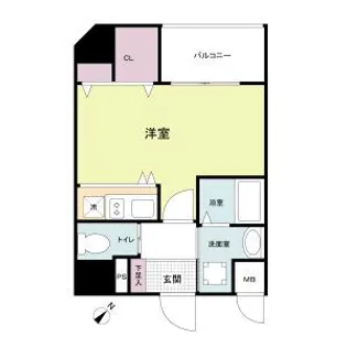 TOYOTOMi STAY Premium 神戸湊川公園【8階】の間取り