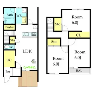 愛知県名古屋市名東区梅森坂3【一戸建】の間取り