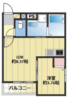 Aimer 花畑南【3階】の間取り