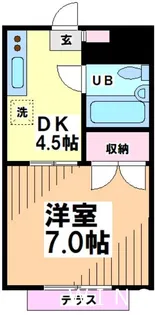 東京都中野区南台5【アパート】の間取り