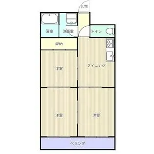 サンライフ今渡【5階】の間取り