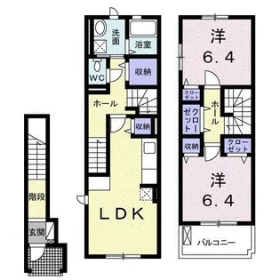埼玉県さいたま市緑区大字三室【アパート】の間取り
