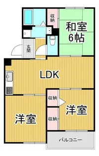 ヴィラ宝塚宝松苑マンション【3階】の間取り