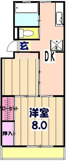 三輝本マンション【1階】の間取り