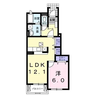 神奈川県秦野市南矢名【アパート】の間取り