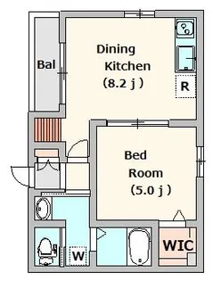 KRクレスト池袋【1階】の間取り