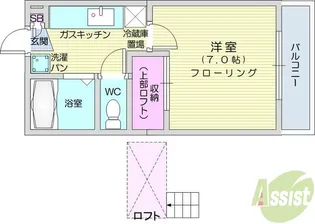サンセピア【1階】の間取り