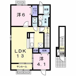コンフォート ココ I【2階】の間取り