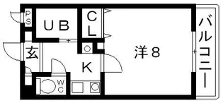 1Kの間取り画像
