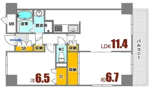 クレストコート海田栄町【5階】の間取り