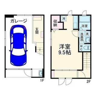 ユニガーレ グリーン ソルII【1階】の間取り