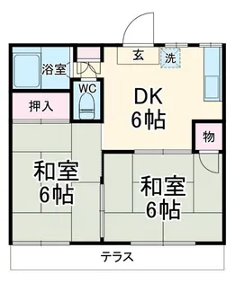 第一白梅ハイム【1階】の間取り