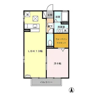 千葉県茂原市東郷【アパート】の間取り