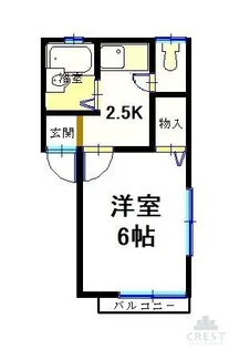 ディアス春日【1階】の間取り