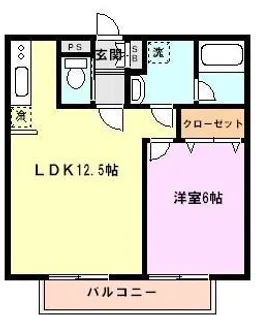 埼玉県川口市領家1【アパート】の間取り